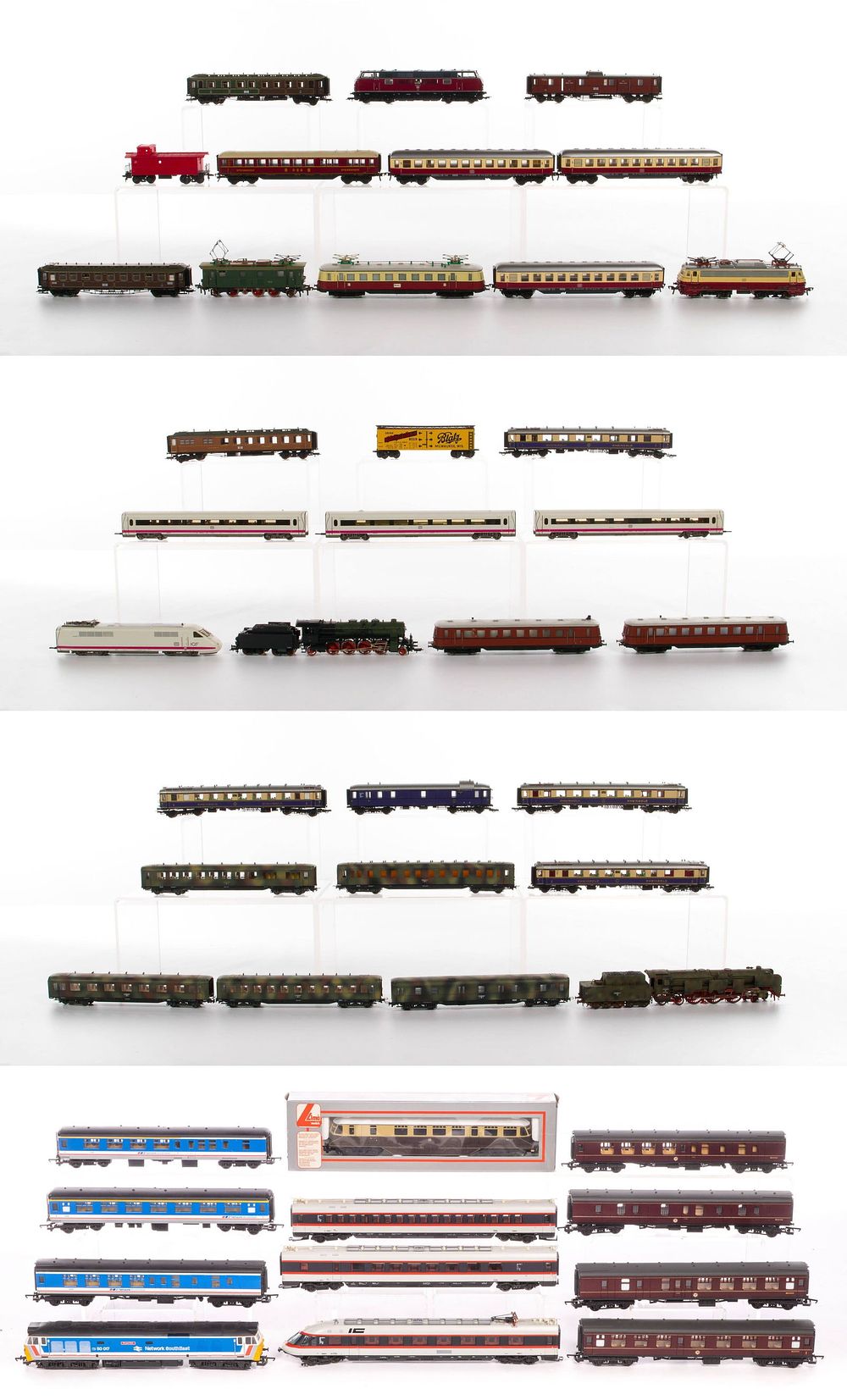 Lot 506: Fleischmann, Liliput and Lima Model Train HO Scale Assortment