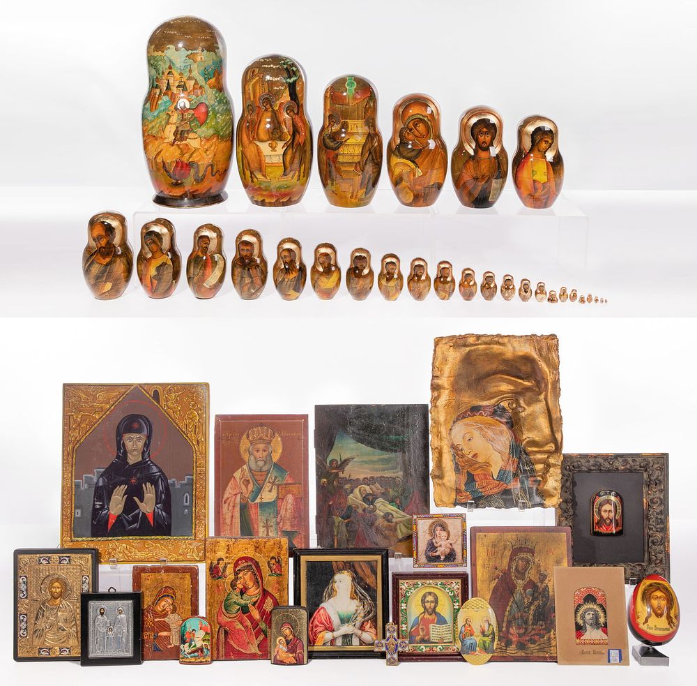 Lot 516: Orthodox Religious Icon Assortment