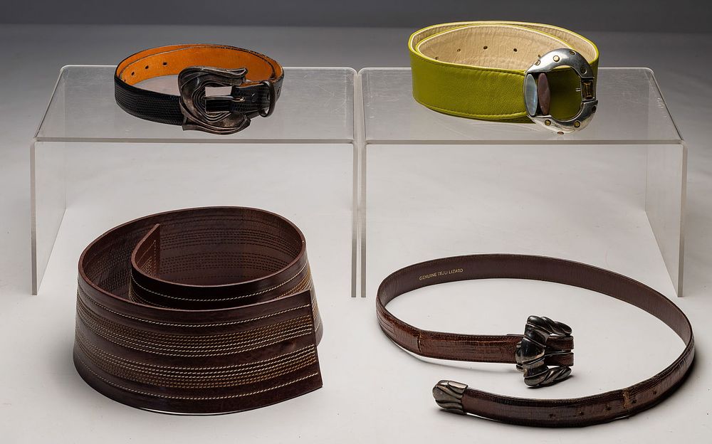 Lot 537: Leather Belt Assortment