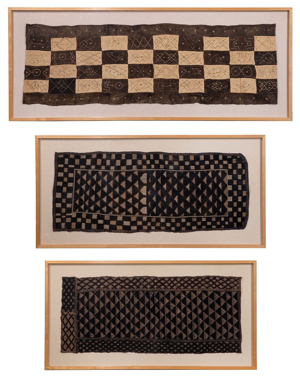 Lot 539: African Congo Kuba Tribe Textile Assortment