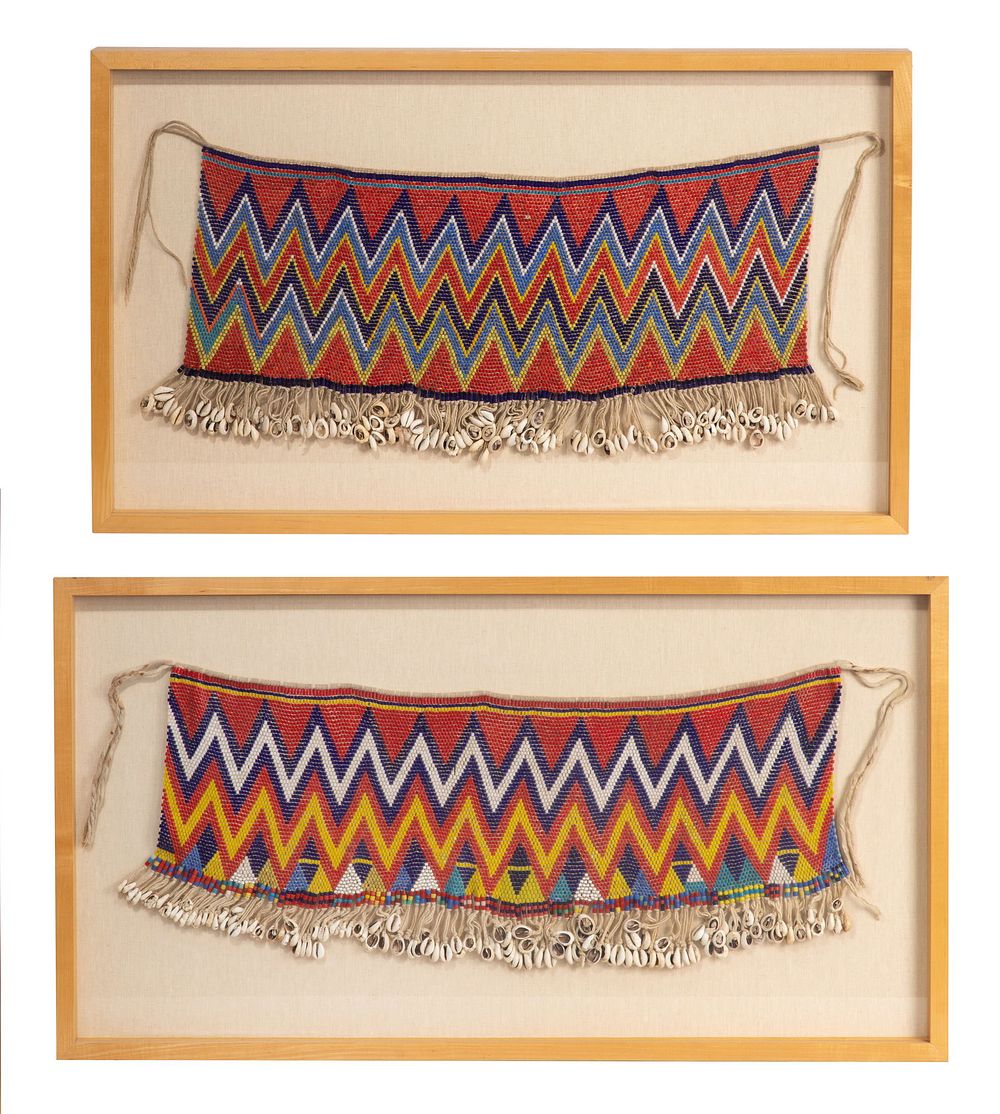 Lot 542: African Cameroon Beaded Cache Sexe Aprons