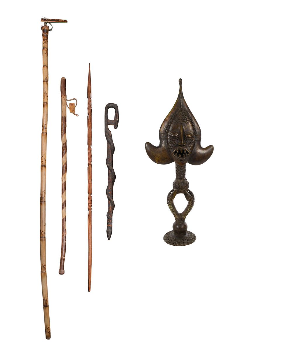 Lot 543: West African Metal Reliquary Handle