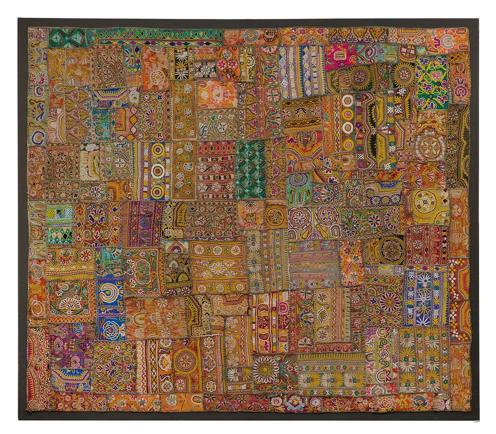 Lot 547: Indian Banjara Patchwork Tapestry