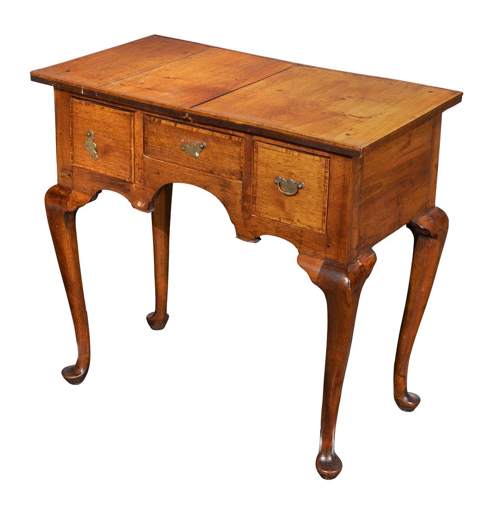Lot 168: 19th Century Queen Anne Style Walnut Lowboy