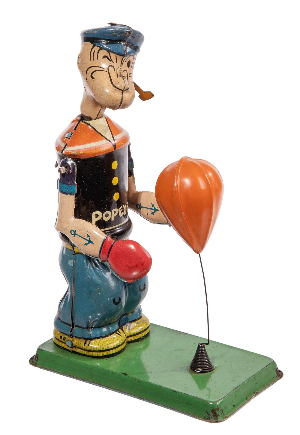 Lot 226: J. Chein & Co. Popeye the Sailor Sparing Windup