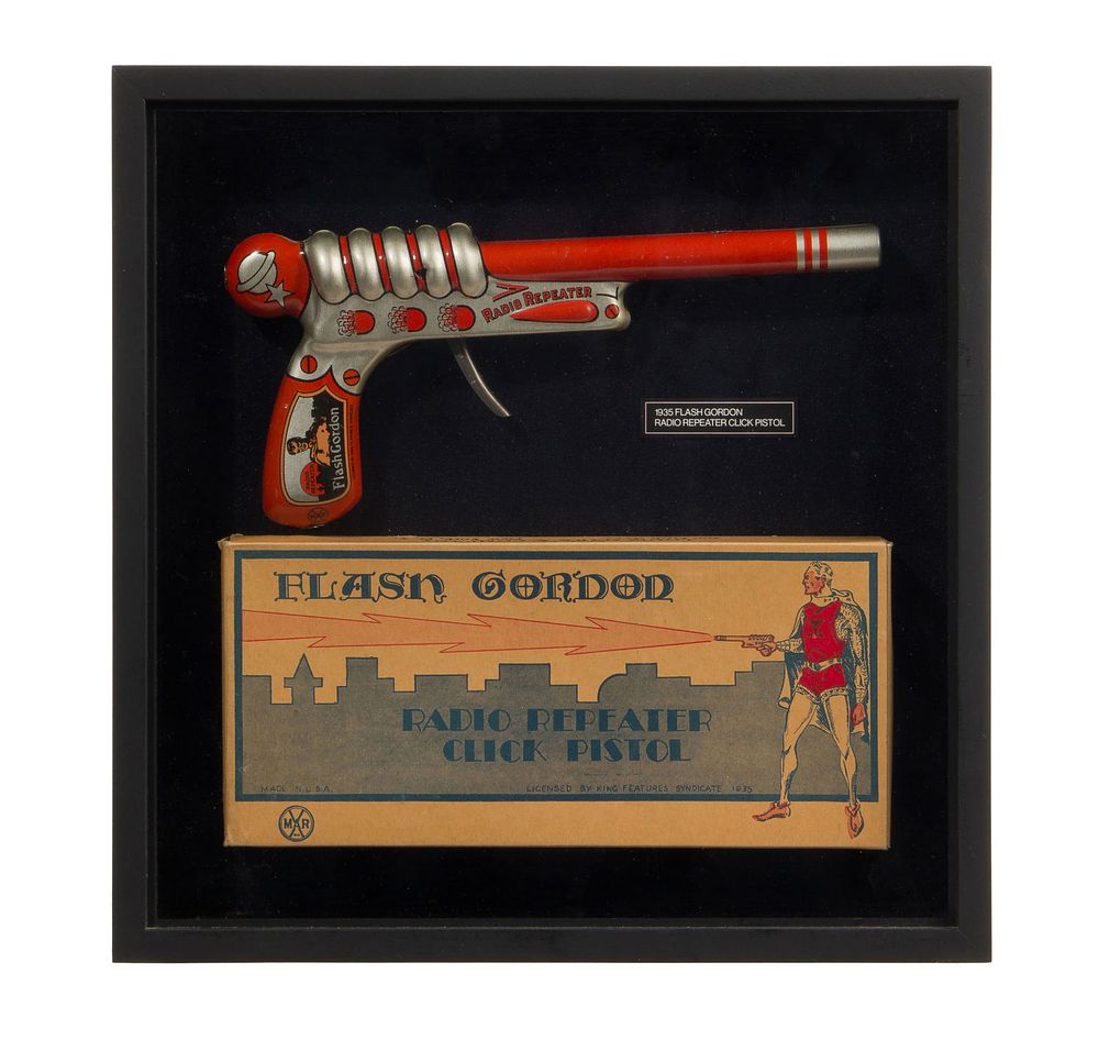 Lot 227: Louis Marx Flash Gordon Click Pistol and Box