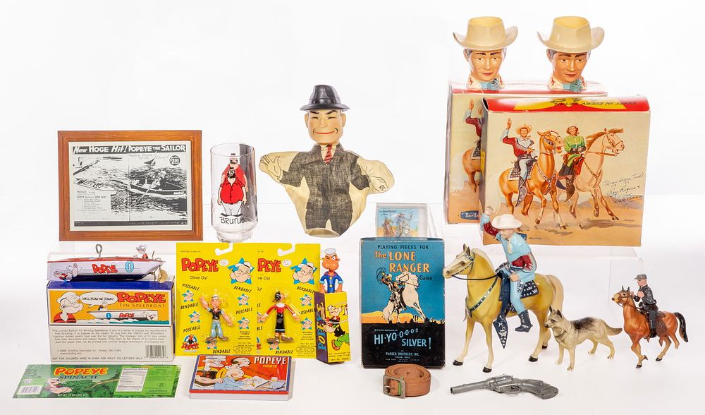 Lot 231: Roy Rogers and Popeye Toy Assortment