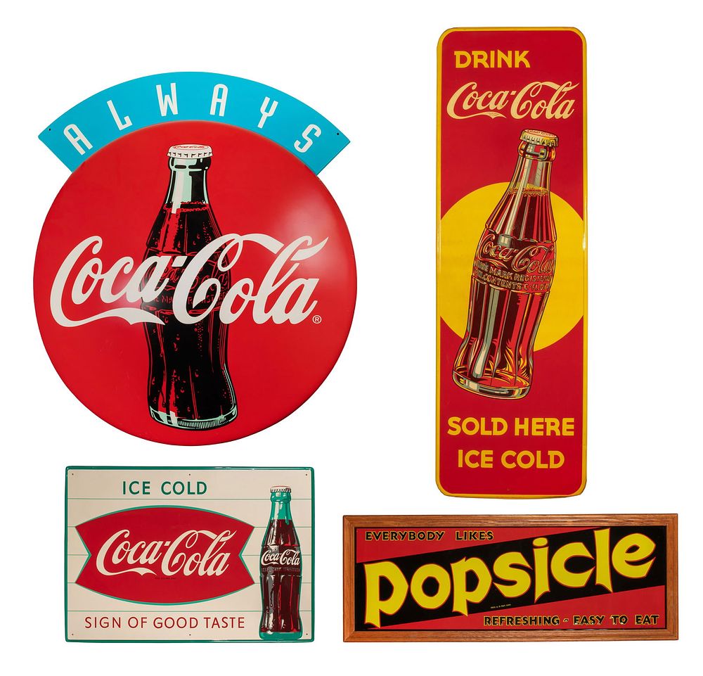Lot 248: Coca Cola Advertising Sign Assortment
