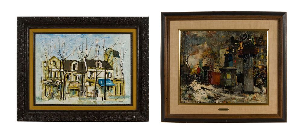 Lot 161: Oliver Foss (French, 1920-2014) Oils on Canvas