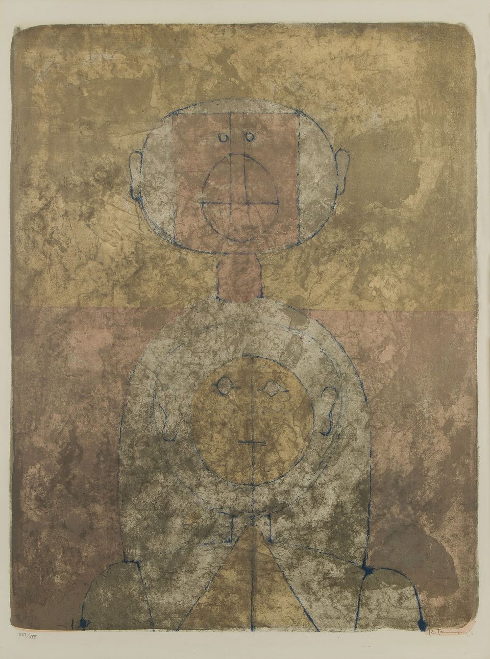 Lot 164: Rufino Tamayo (Mexican, 1899-1991) 'Dos Cabezas' Lithograph