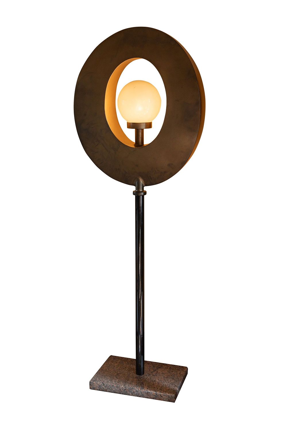Lot 172: Kenneth Nelson (American, 1932-2022) 'Elliptical Illumination #2' Sculptural Lamp