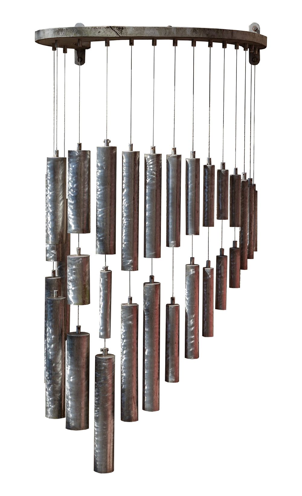 Lot 177: Kenneth Nelson (American, 1932-2022) 'Chimes of Love' Metal Sculpture