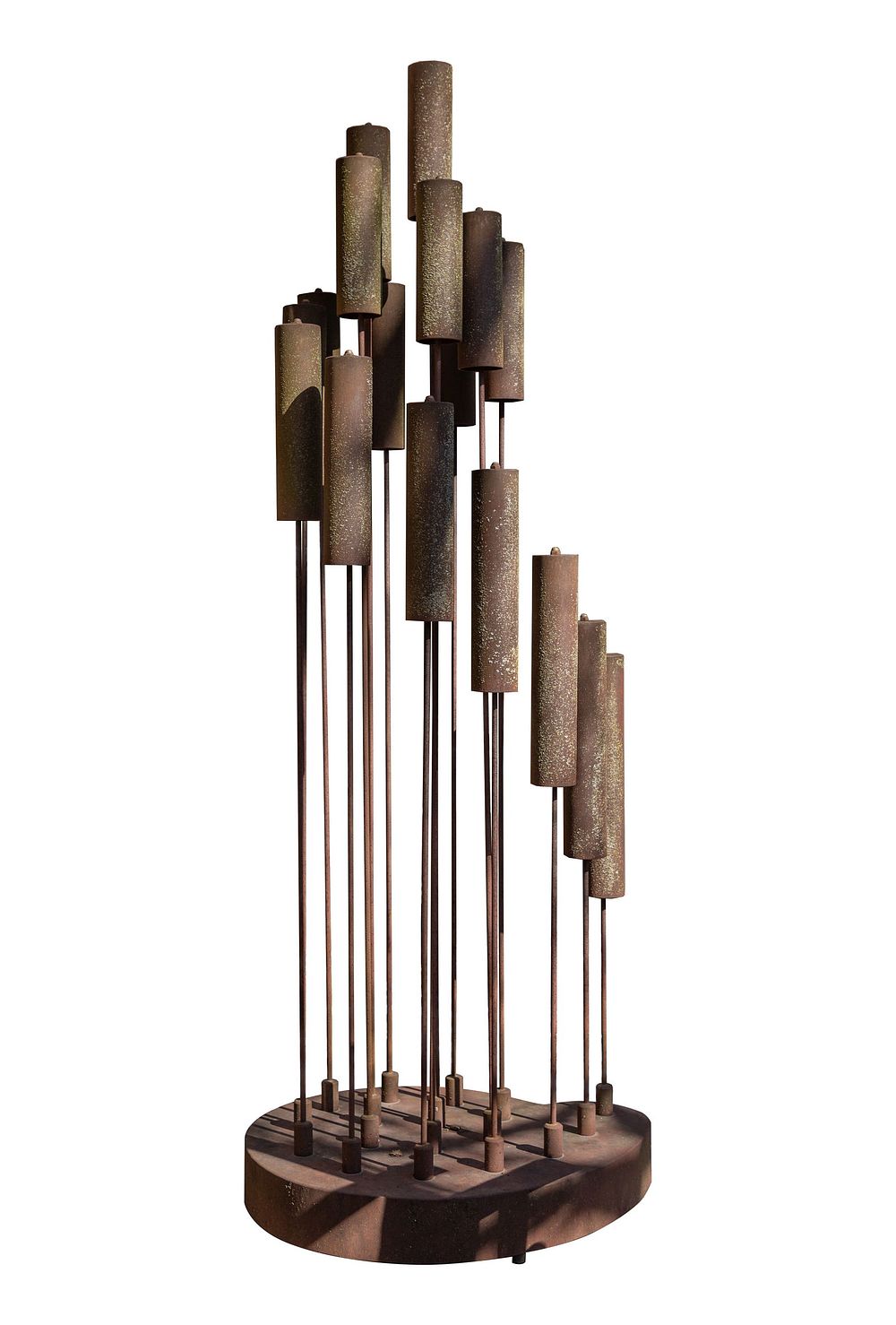 Lot 179: Kenneth Nelson (American, 1932-2022) 'Cattails #5' Metal Sculpture