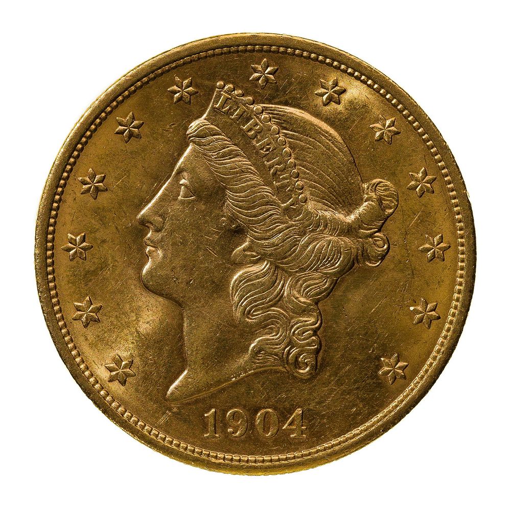 Lot 164: 1904 $20 Gold Unc.