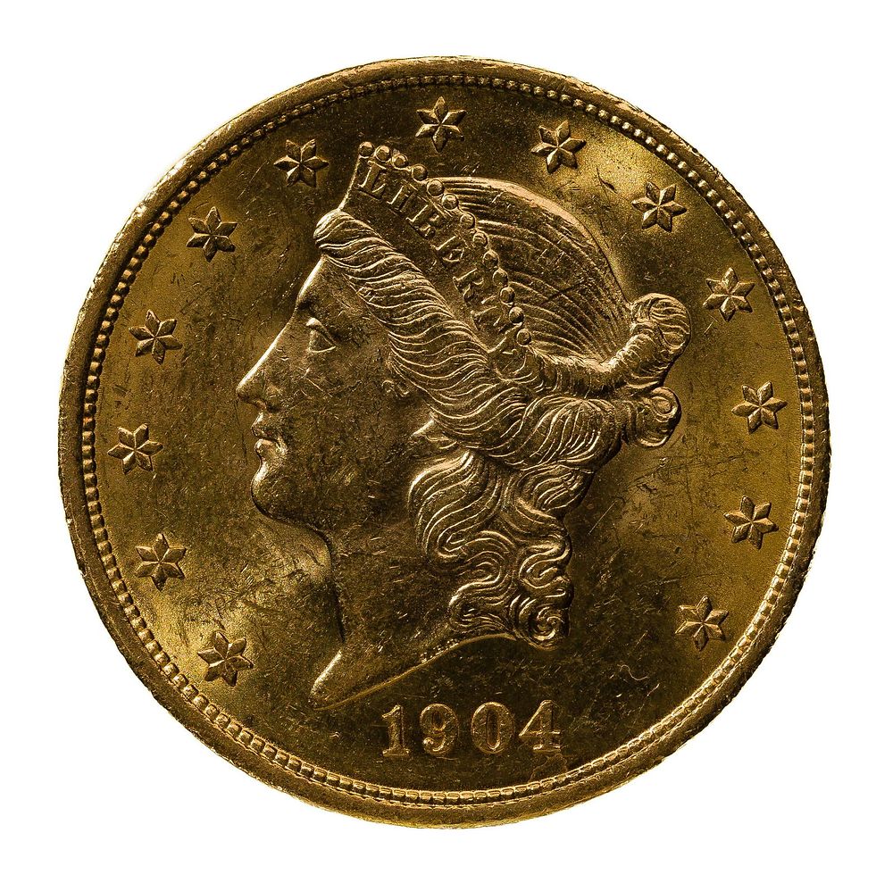Lot 165: 1904 $20 Gold Unc.