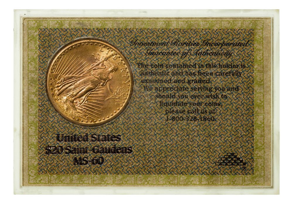 Lot 293: 1926 $20 Gold Unc.
