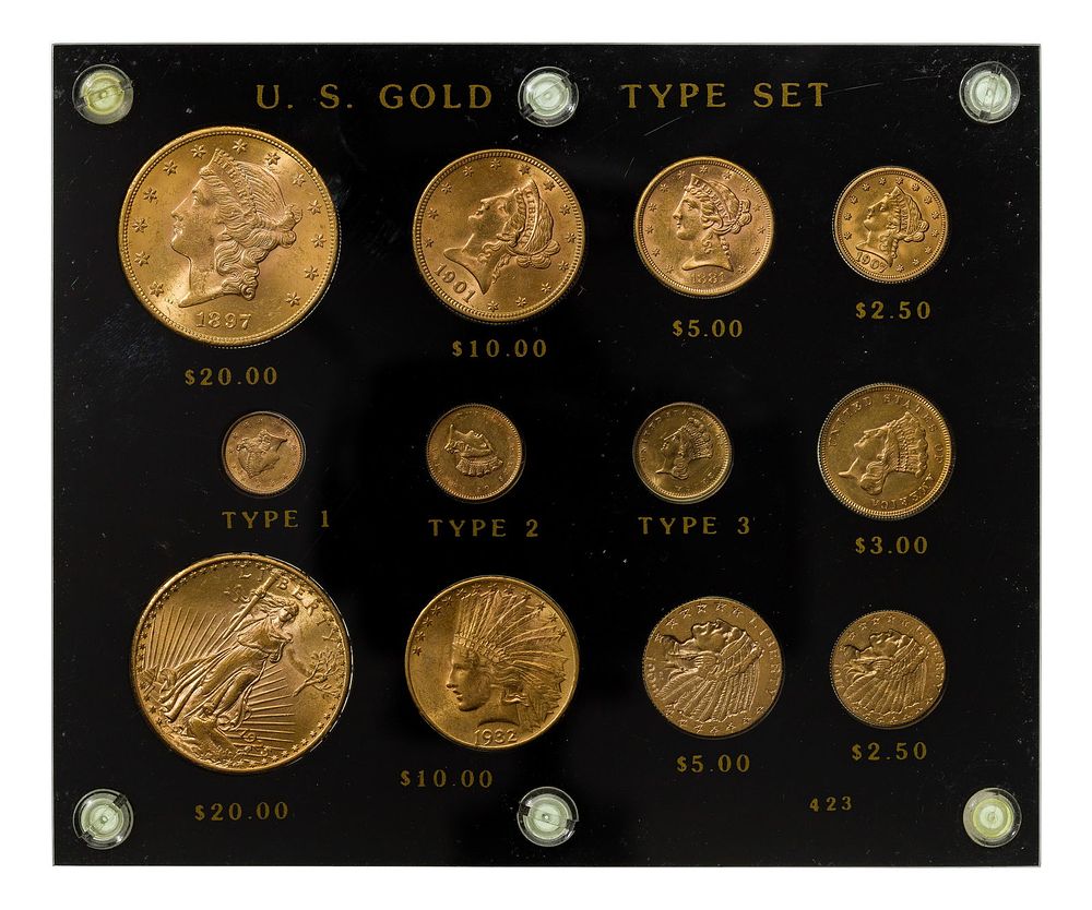 Lot 307: US Gold Type Set Unc.