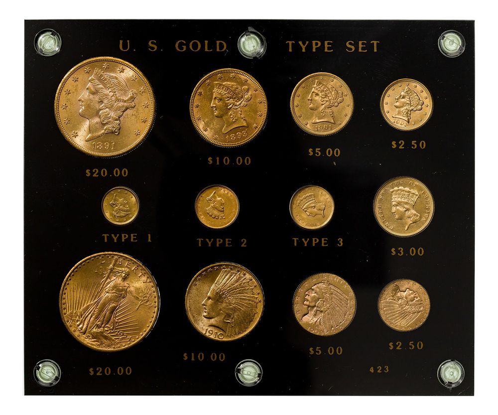 Lot 308: US Gold Type Set Unc.