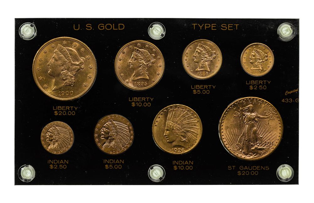 Lot 311: US Gold Type Set Unc.