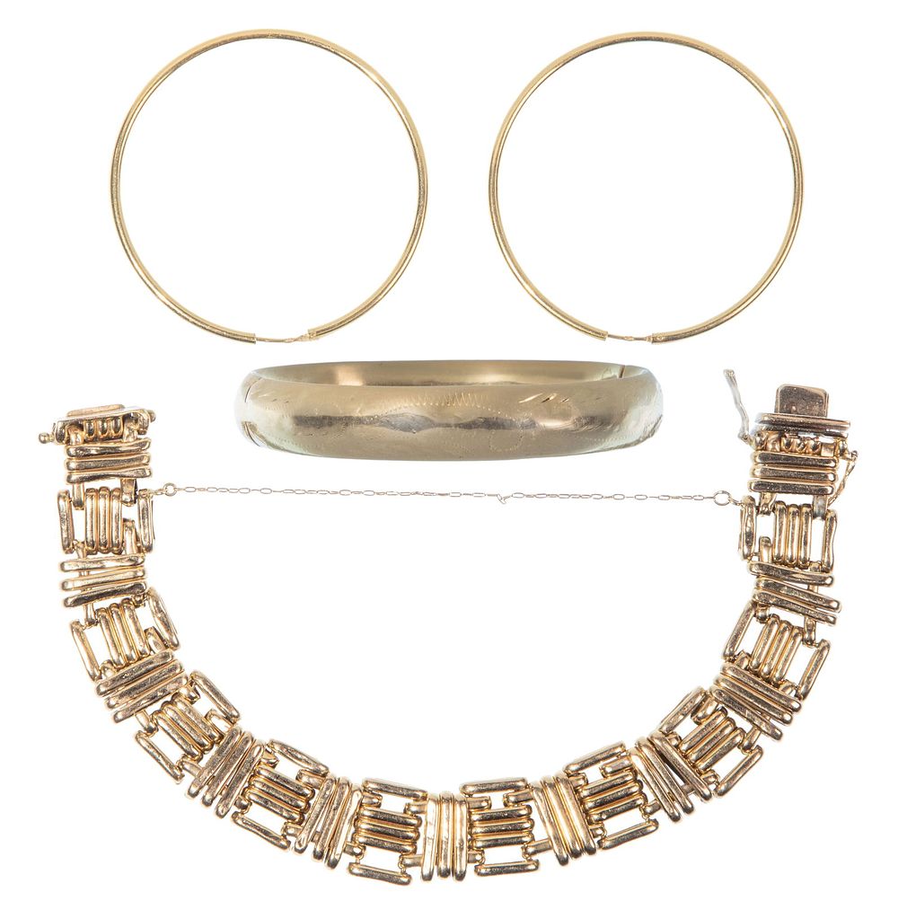 Lot 160: 14k Yellow Gold Jewelry Assortment