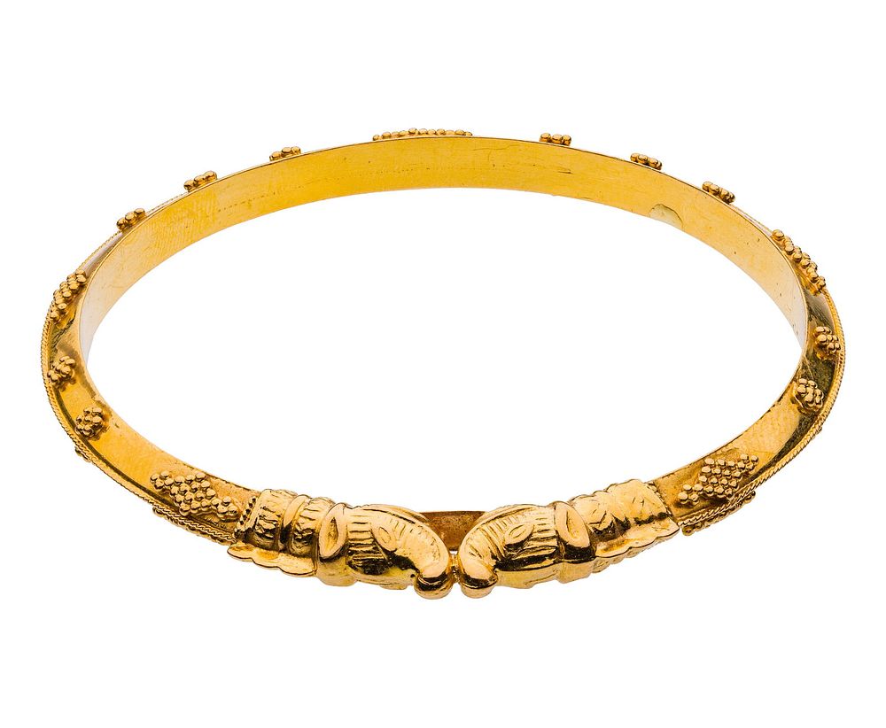 Lot 183: 22k Yellow Gold Bangle Bracelet