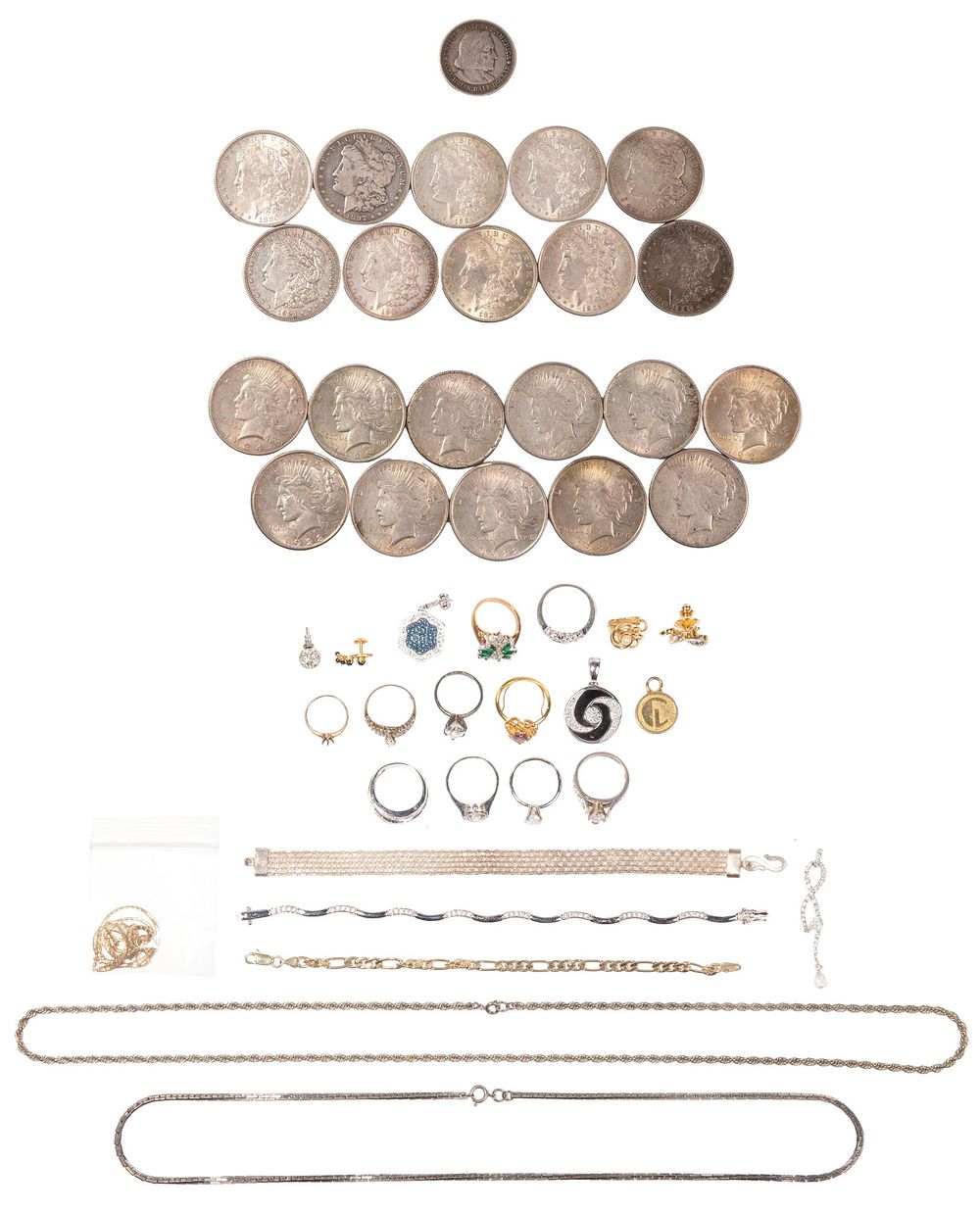 Lot 207: Morgan and Peace $1 Assortment