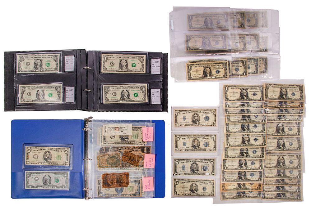 Lot 210: Silver Certificate, Star and Sequential Quad Note Assortment