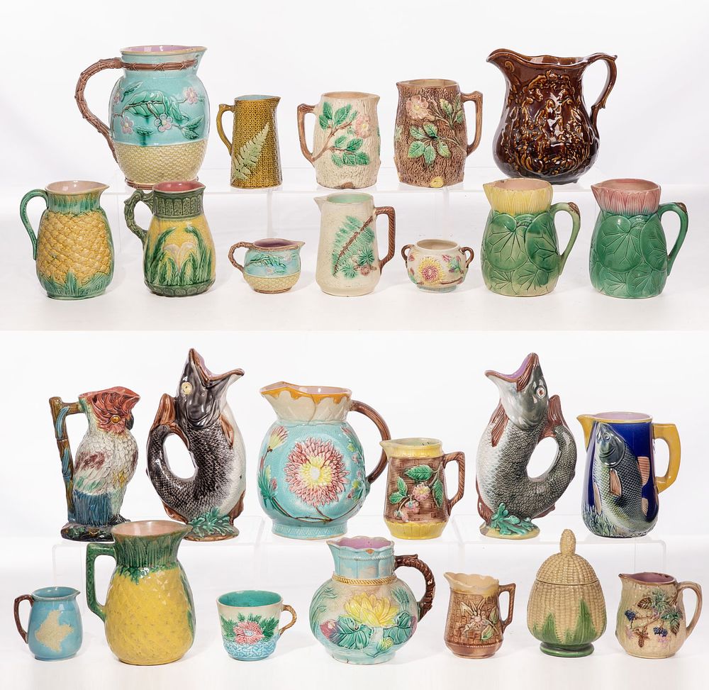 Lot 243: Majolica Pottery Assortment