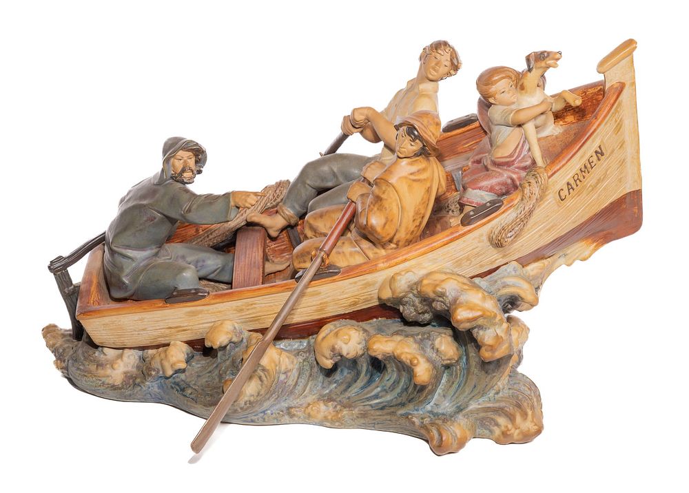 Lot 247: Lladro #3504 'The Rescue' Porcelain Figurine