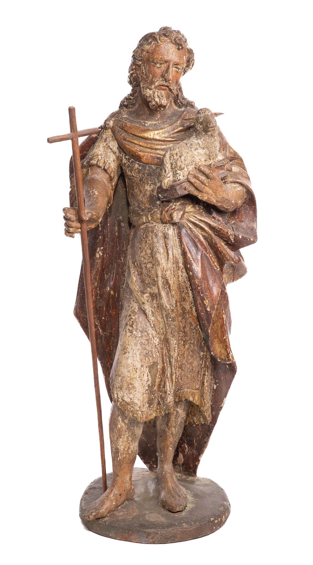 Lot 302: Santos Carved Wood Figurine
