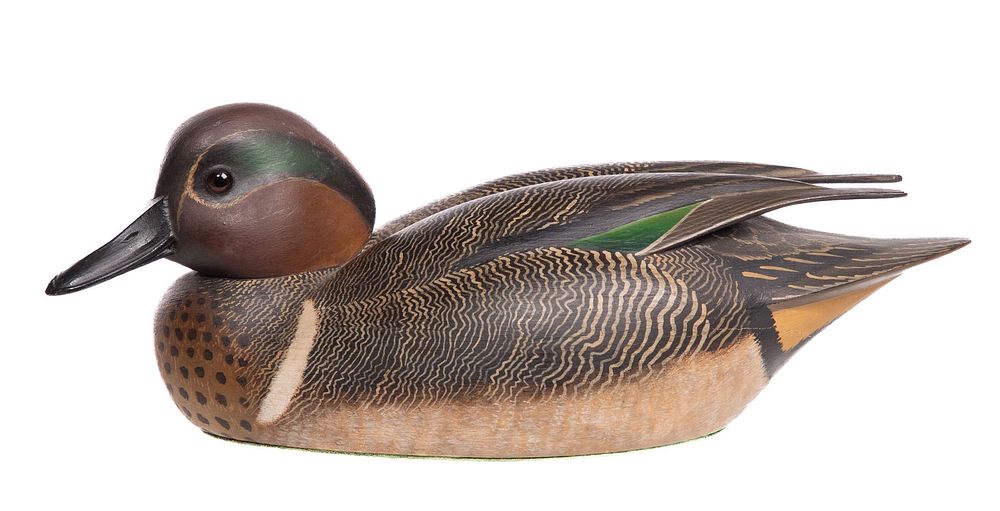 Lot 316: William L Schultz (American, 1923-2009) Carved Wood Duck Decoy