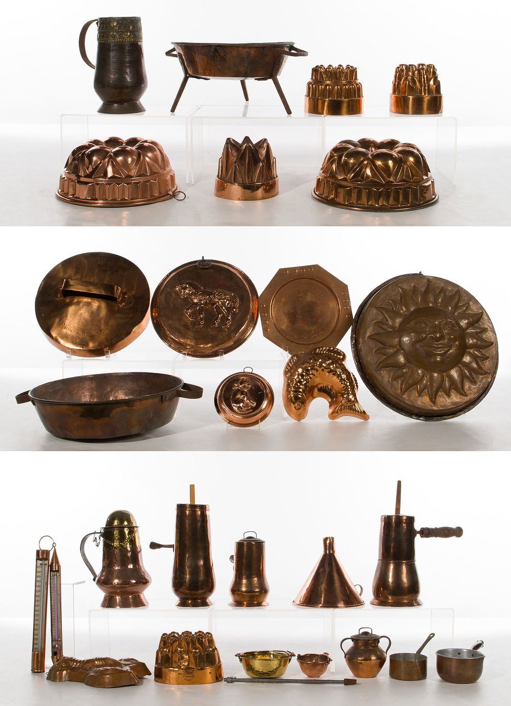 Lot 321: Copper Kitchenware Assortment