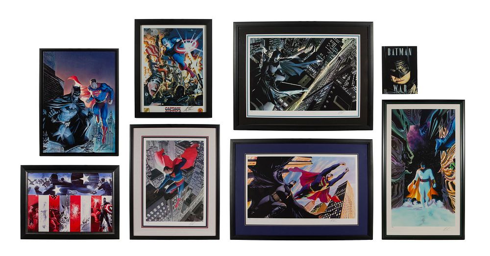 Lot 334: Alex Ross (American, b.1970) Superhero Art Assortment
