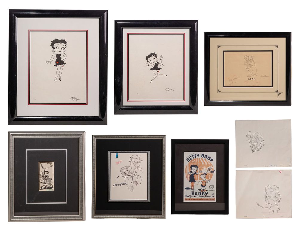 Lot 342: Betty Boop Animation Art Assortment