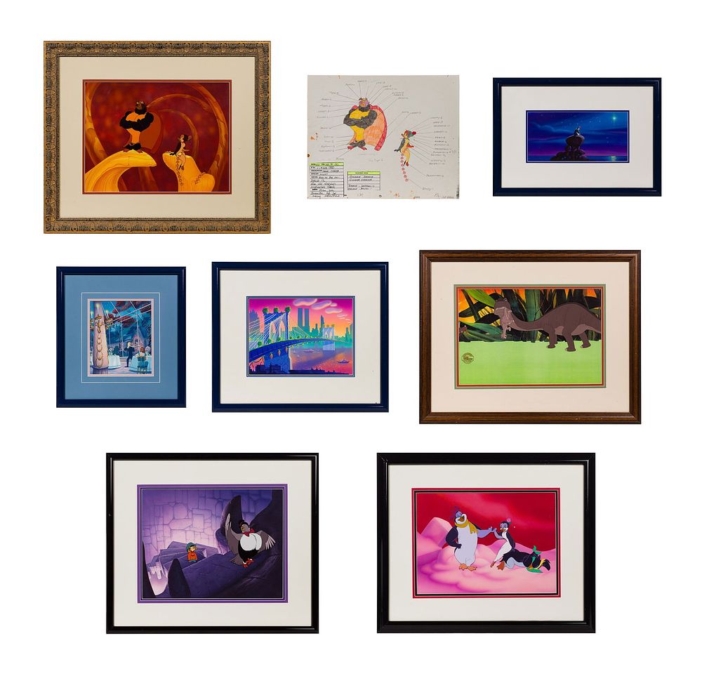 Lot 343: Don Bluth Animation Art Assortment
