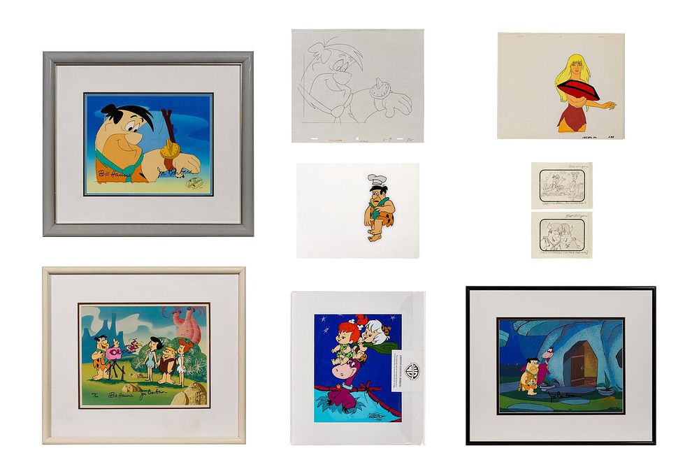 Lot 346: Hanna-Barbera Productions Flintstones Cel and Drawing Assortment