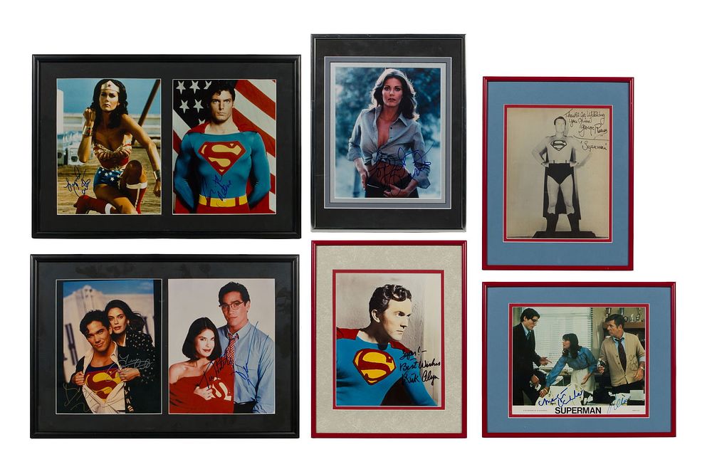 Lot 354: Superhero Celebrity Signed Photograph Assortment