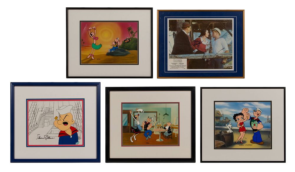 Lot 355: Popeye Animation Art Assortment