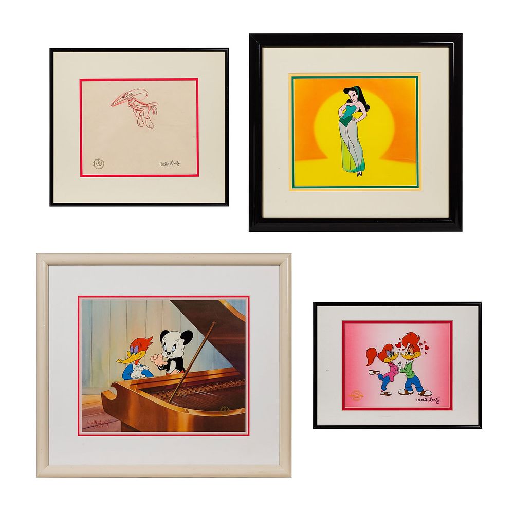 Lot 356: Walter Lantz Woody Woodpecker Animation Art Assortment