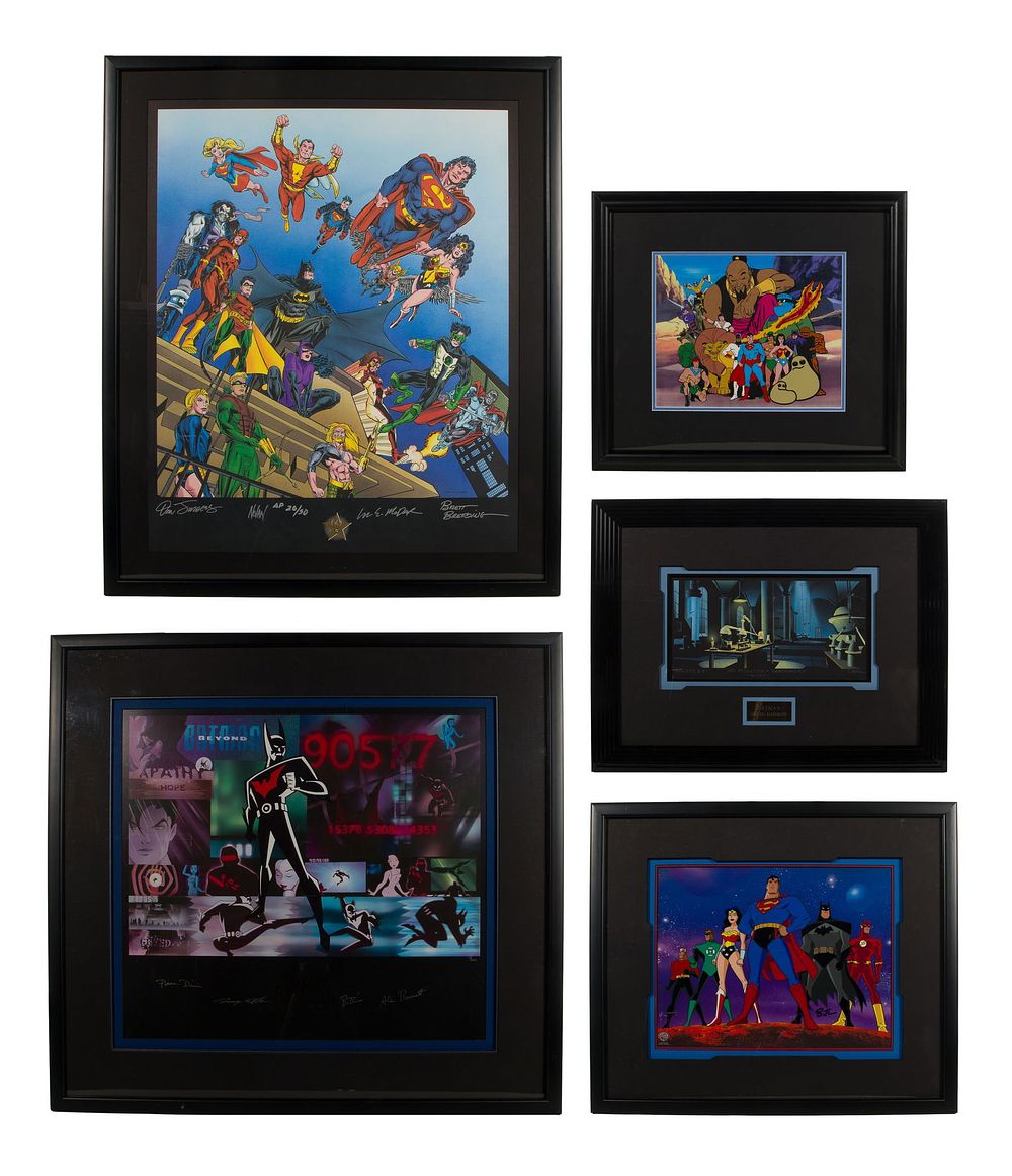 Lot 360: Superhero Animation Art Assortment