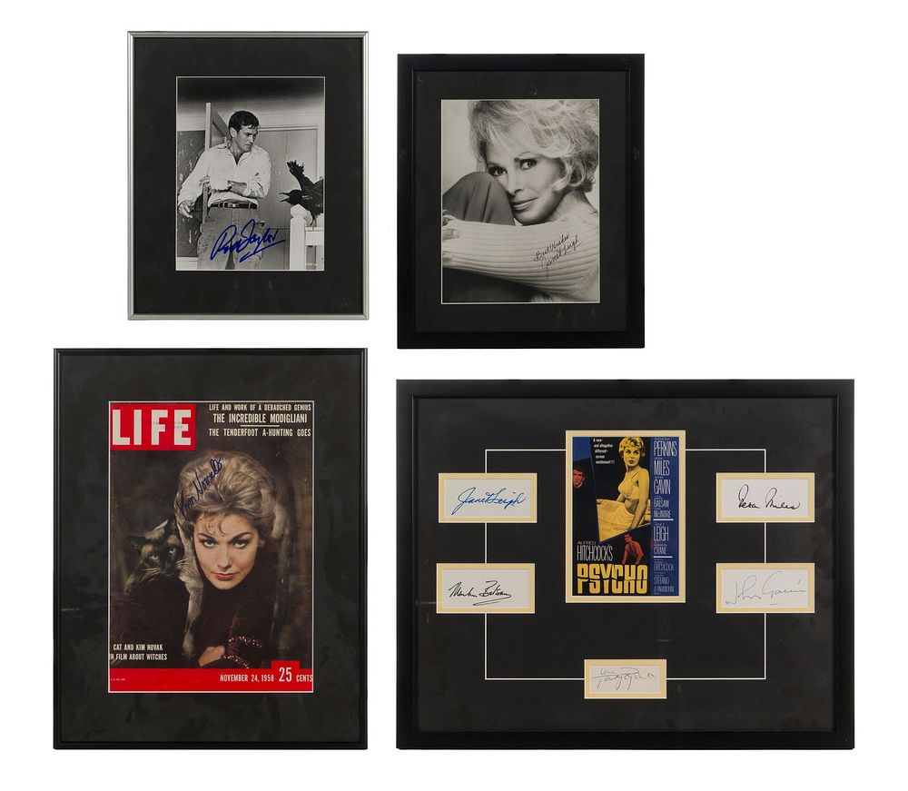 Lot 374: Hitchcock Film Star Signed Photograph Assortment