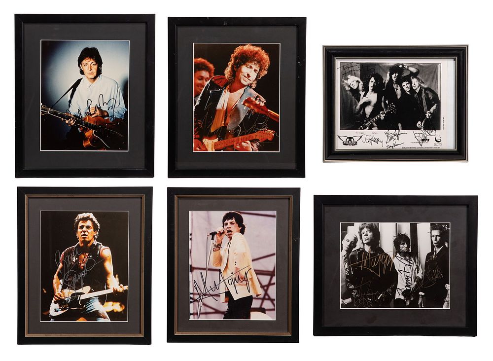 Lot 376: Musical Performer and Band Signed Photograph Assortment