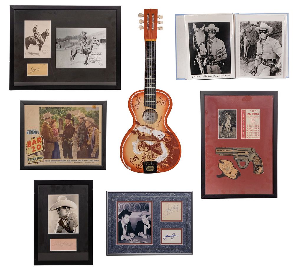 Lot 383: Western Movie Signed Photograph and Memorabilia Assortment