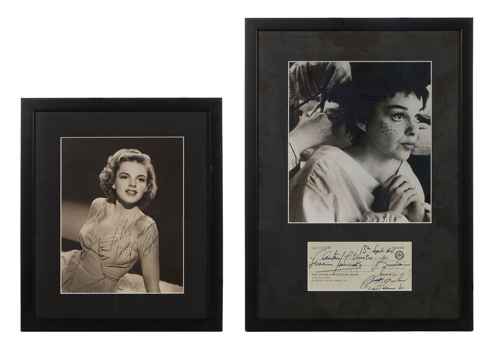 Lot 384: Judy Garland Signed Photographs
