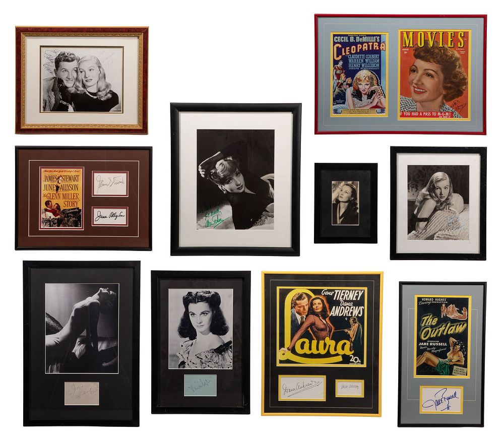 Lot 386: Signed Movie Star Photograph and Lobby Card Assortment
