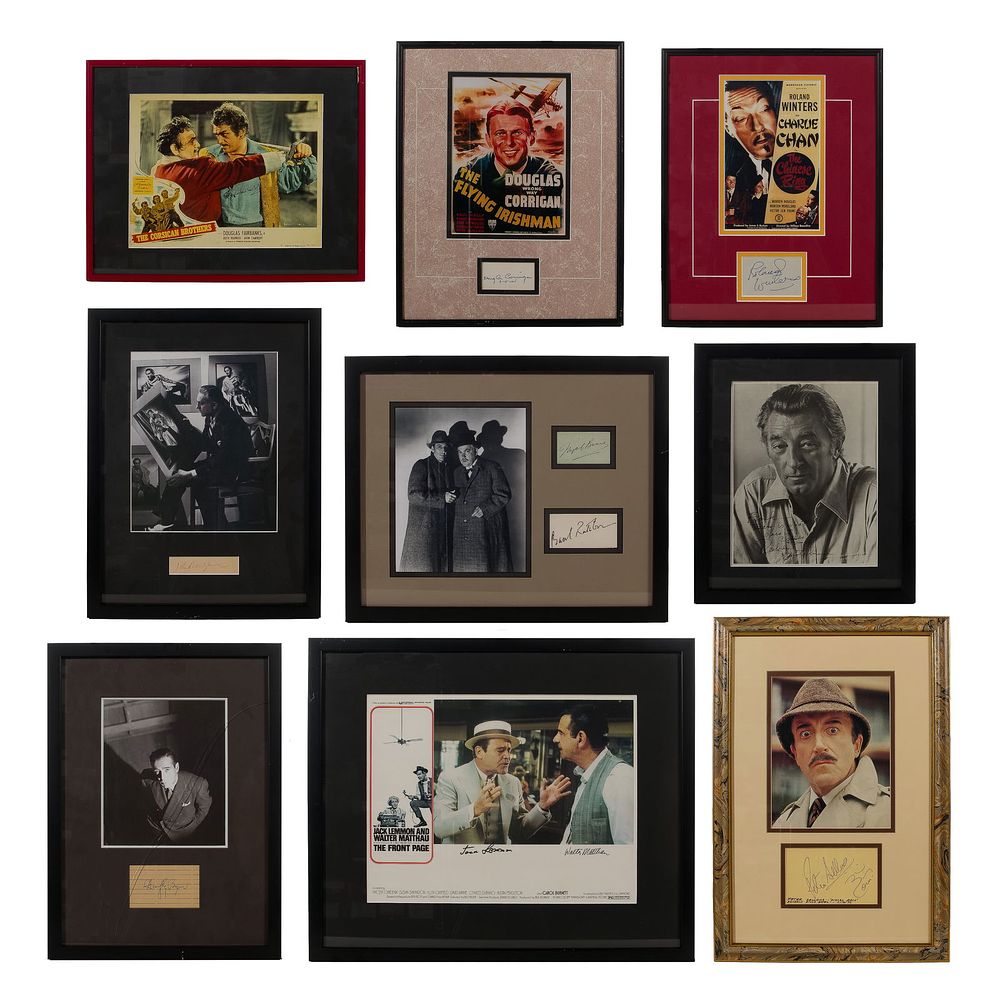 Lot 388: Movie Star Signed Photograph and Lobby Card Assortment