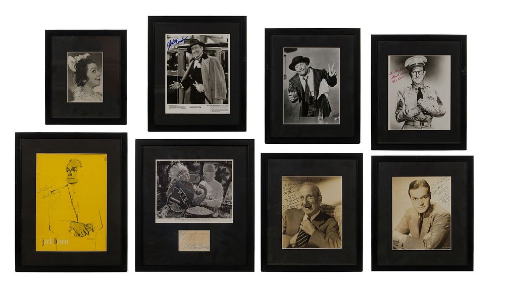 Lot 389: Comedic Actor Signed Photograph and Lobby Card Assortment