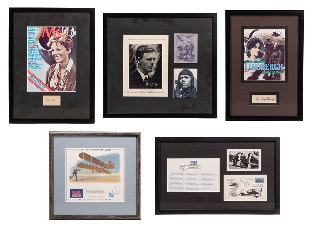 Lot 395: Signed Aviation Assortment