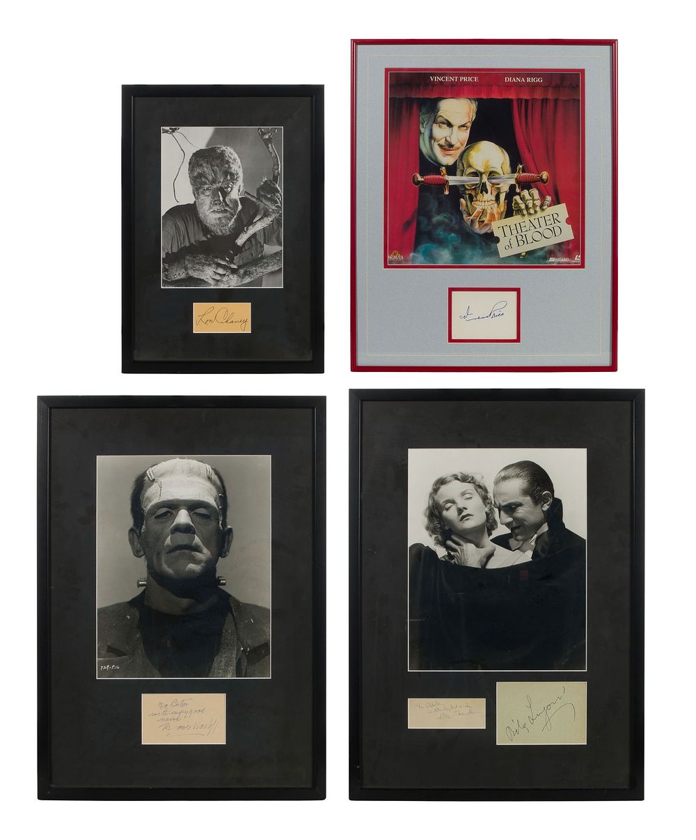 Lot 397: Horror Movie Signed Photograph Assortment