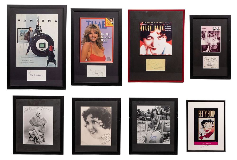Lot 399: Female Celebrity Autograph Assortment